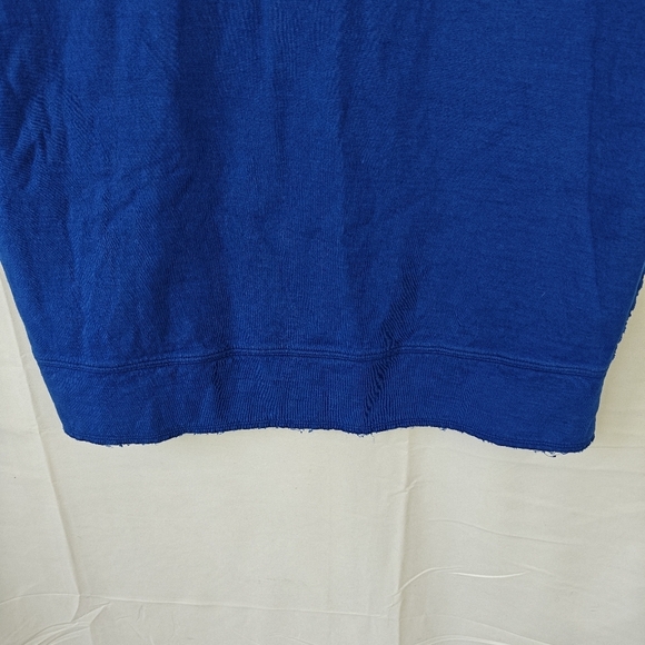Acne Studios Gilda Sleeveless Mini Royal Blue Dress Linen Cotton Blend Size M - Picture 12 of 13